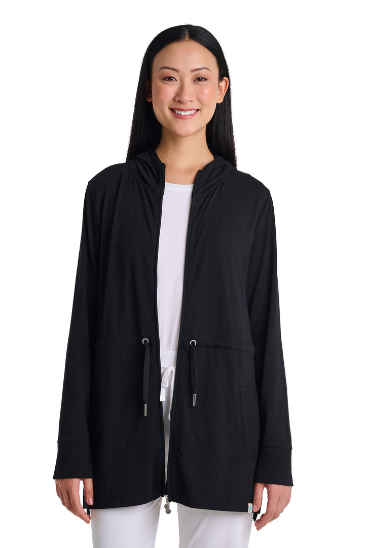 Women's Hoodie with Adjustable Waist | Black