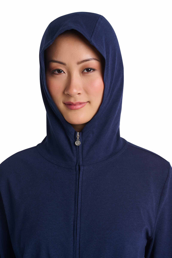 Women's Hoodie with Adjustable Waist | Navy