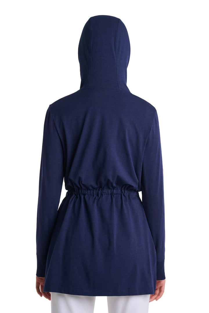 Women's Hoodie with Adjustable Waist | Navy