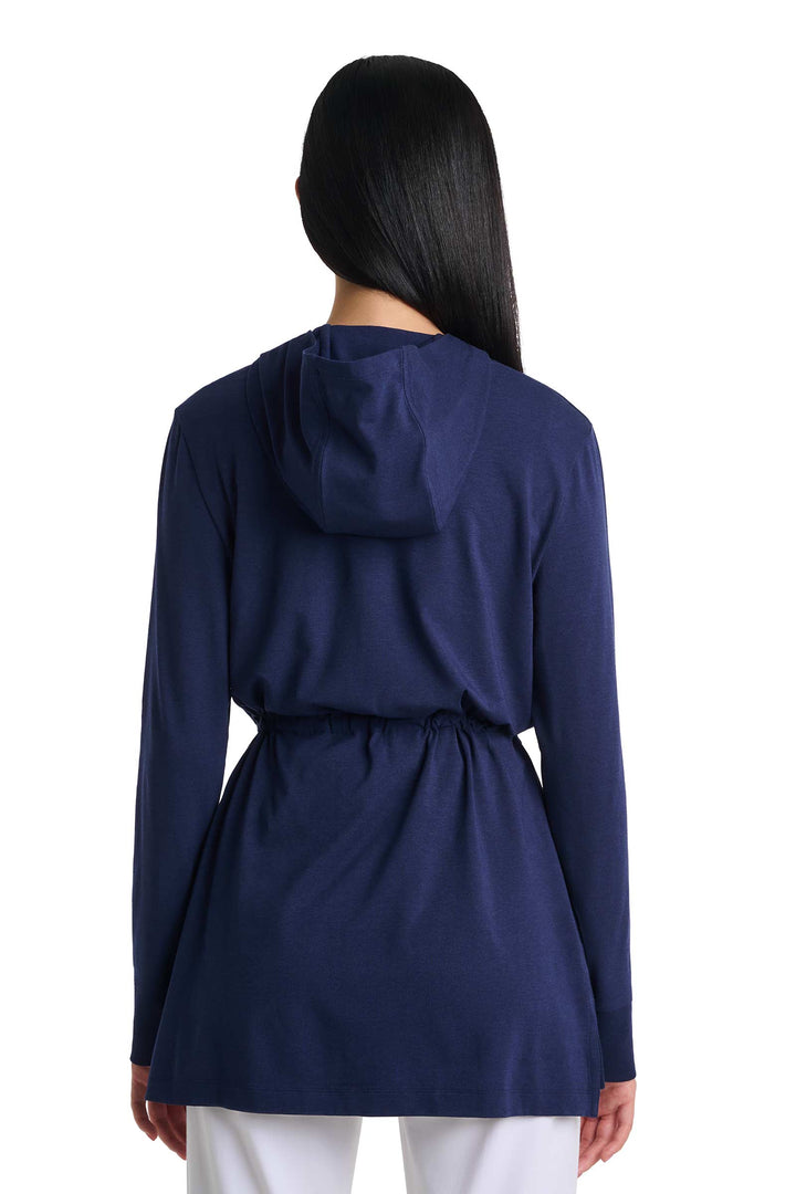 Women's Hoodie with Adjustable Waist | Navy