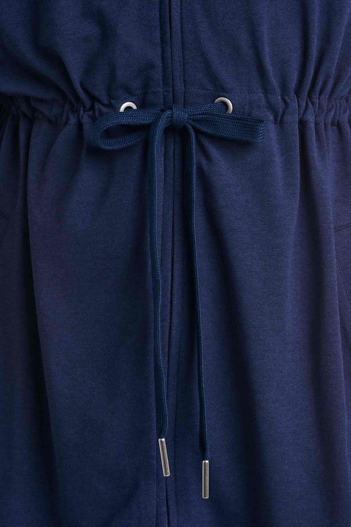 Women's Hoodie with Adjustable Waist | Navy