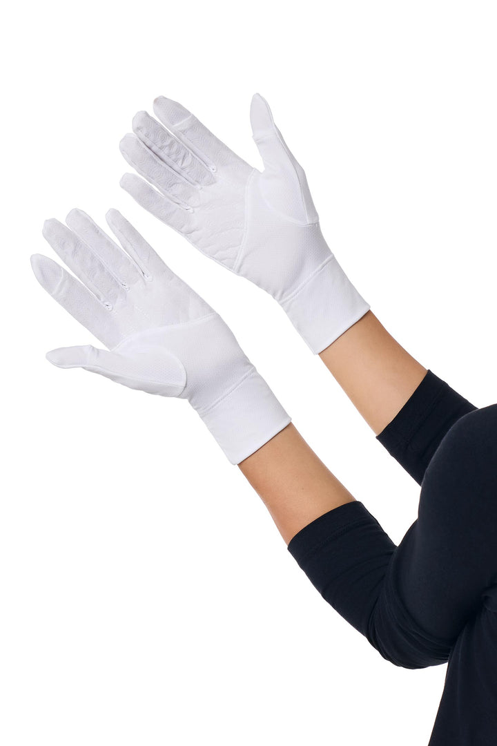 Convertible Fingertip UV Sun Gloves | White