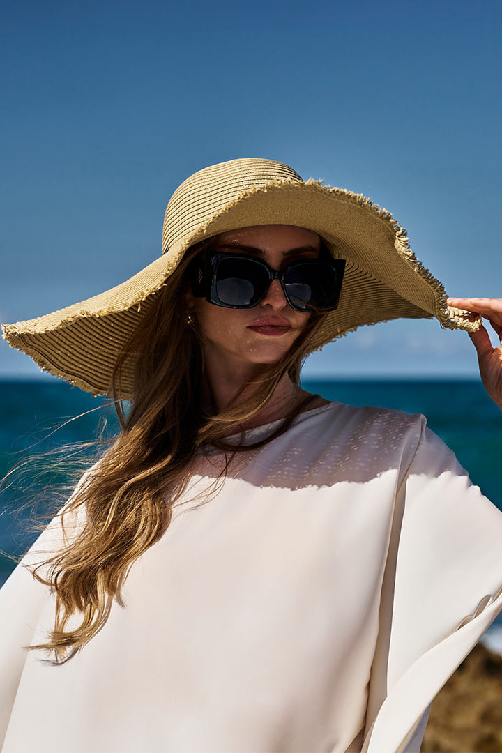 Montauk Large Brim Sun Hat | Natural UPF 50+ display picture 2