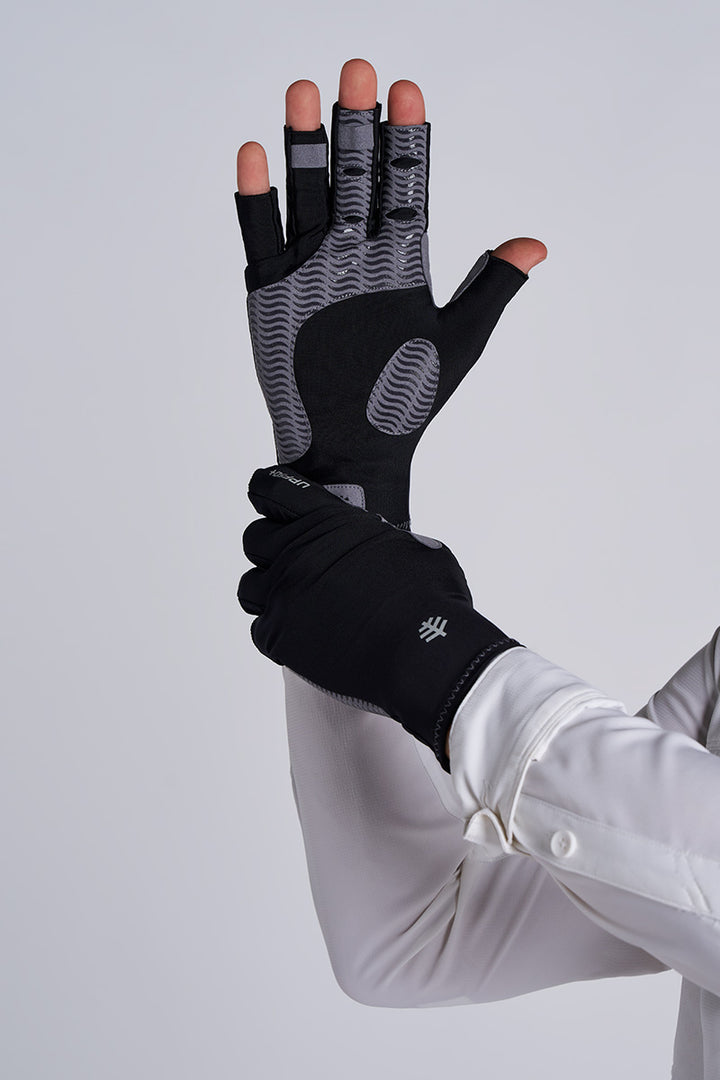 Tahoe Outdoor Sun Gloves | Black UPF 50+