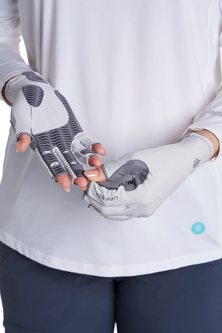 Tahoe Outdoor Sun Gloves | Sleek Grey UPF 50+
