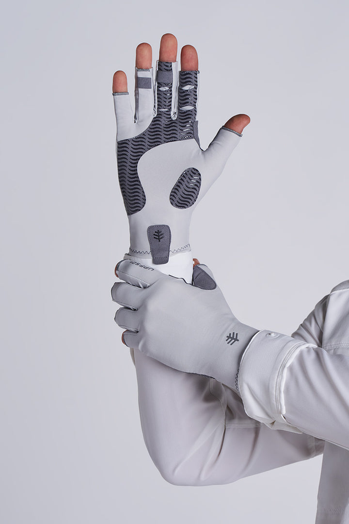 Tahoe Outdoor Sun Gloves | Sleek Grey UPF 50+