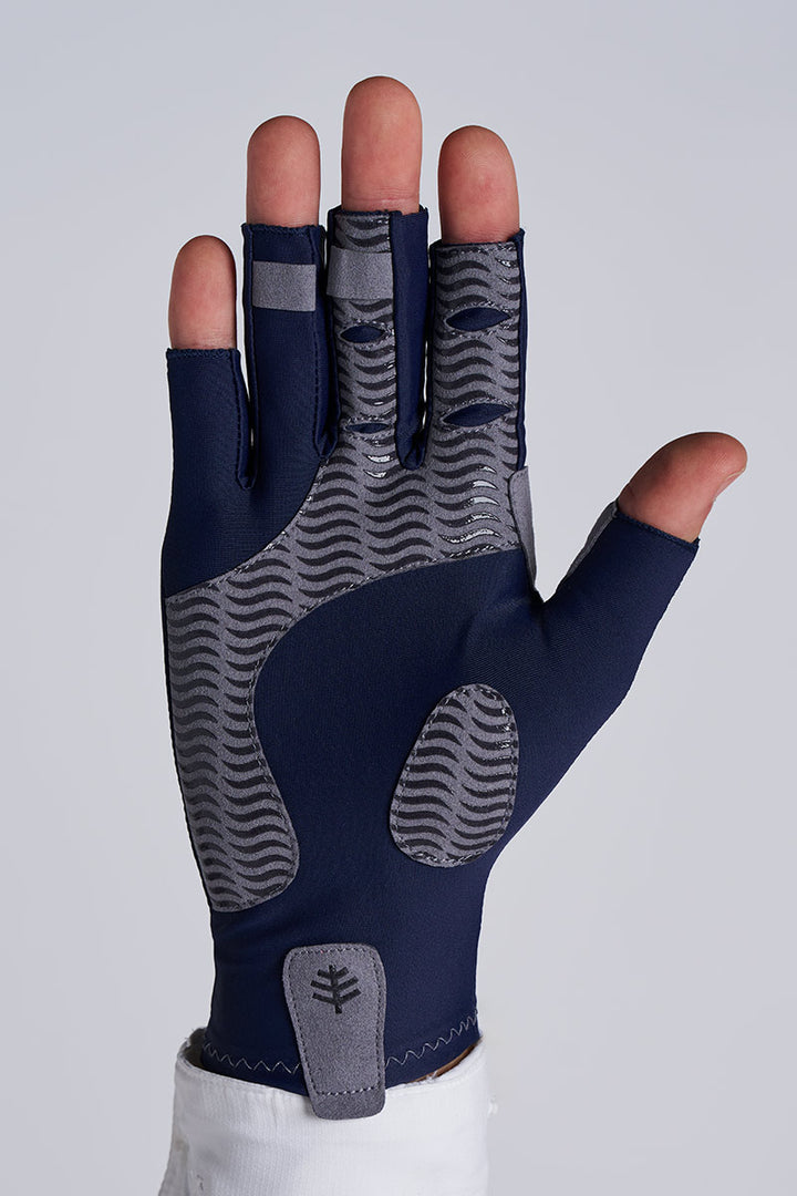 Tahoe Outdoor Sun Gloves | Navy UPF 50+