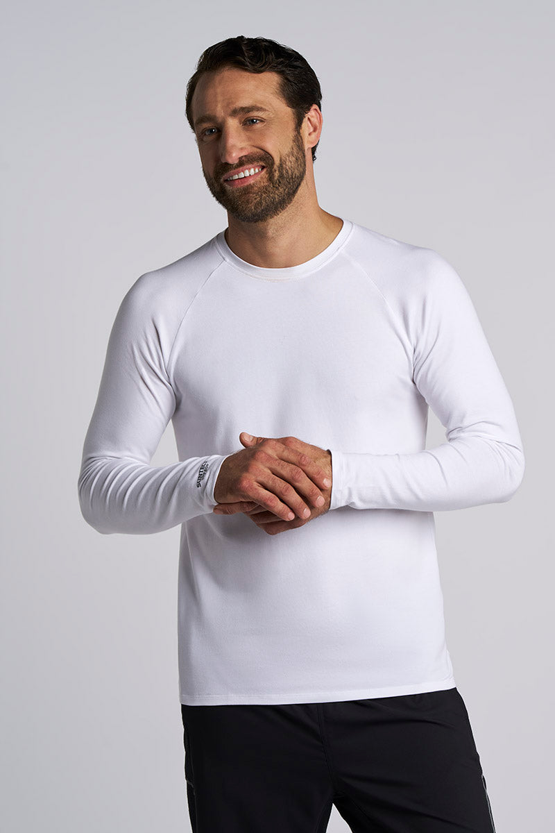 Suntect Defender Long Sleeve T-Shirt | White UPF 50+