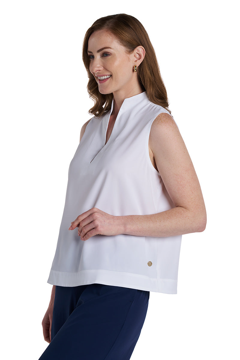 Women's Mykonos Sleeveless Top | White UPF 50+
