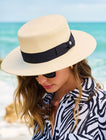Women's Riviera Canotier Sun Hat | Natural