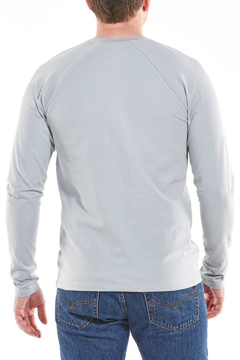 Men's Contractor Long Sleeve Tee | Slate Grey UPF 50+