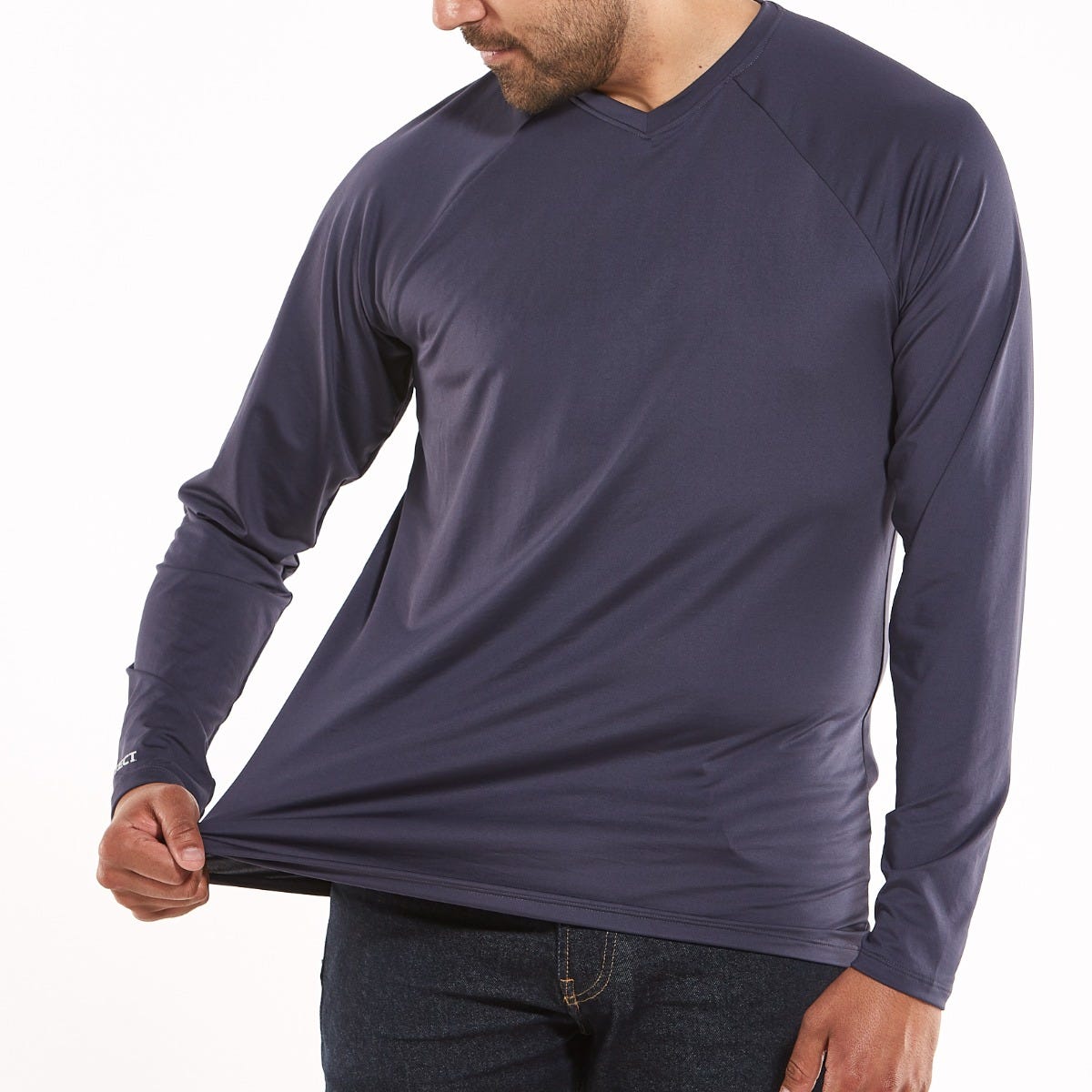 Thermal V-Neck Long Sleeve (Charcoal) main image 0