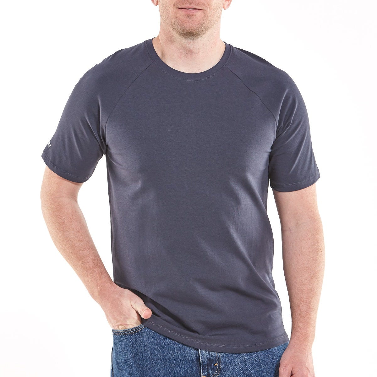 Men's Contractor Short Sleeve Tee | Charcoal UPF 50+