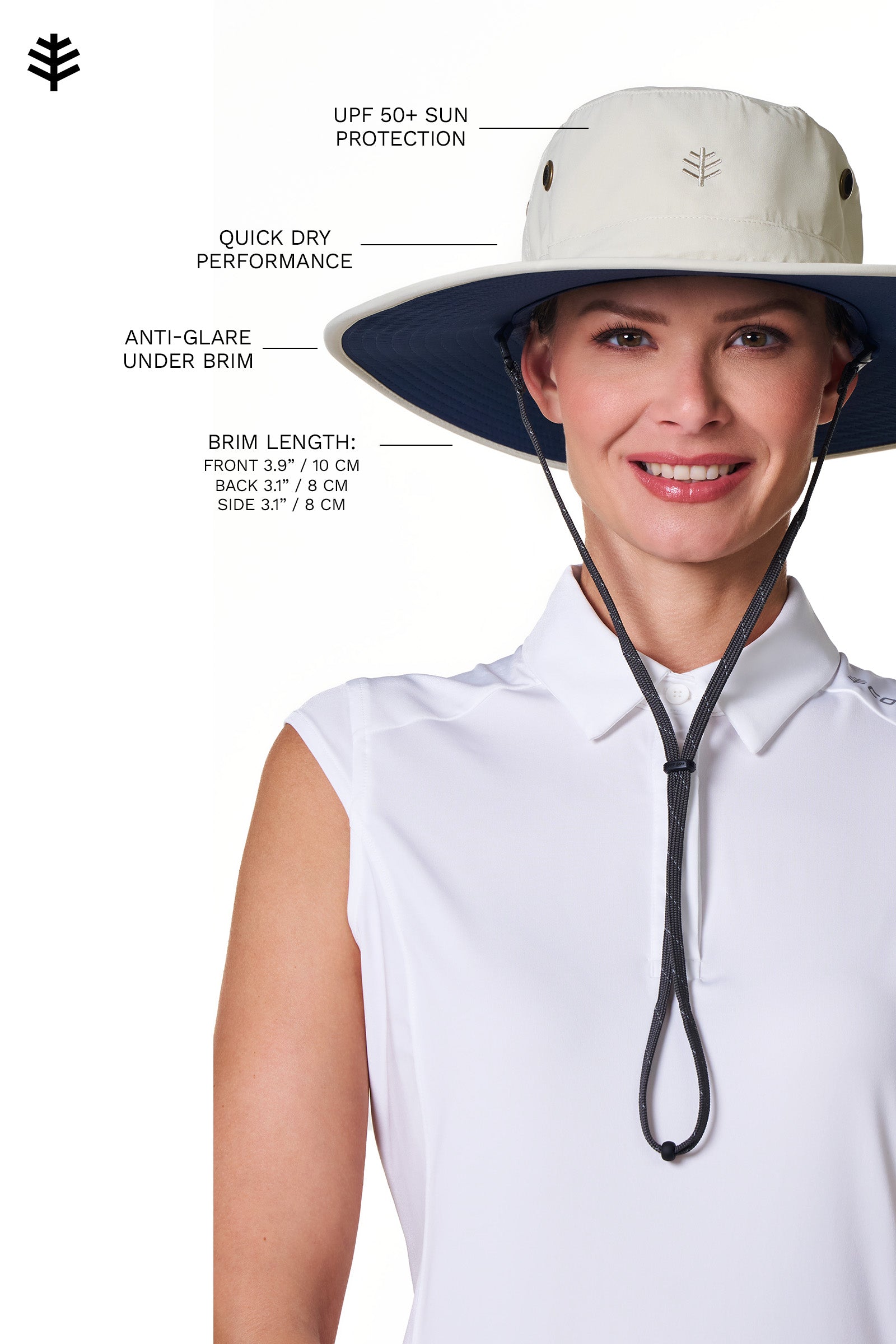 【新品未使用】COTTON SOFT HAT (WIDE) Child Sun Protection Wide Brim Hat | Organic Cotton | UPF50