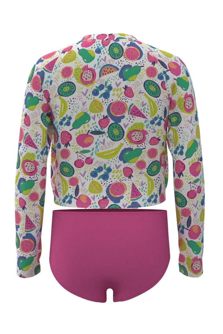 Girls' Swim Set | White Fruit Party