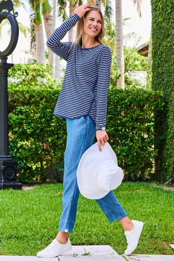 Women's Enclave Weekend Pants | Light Indigo Chambray UPF 50+