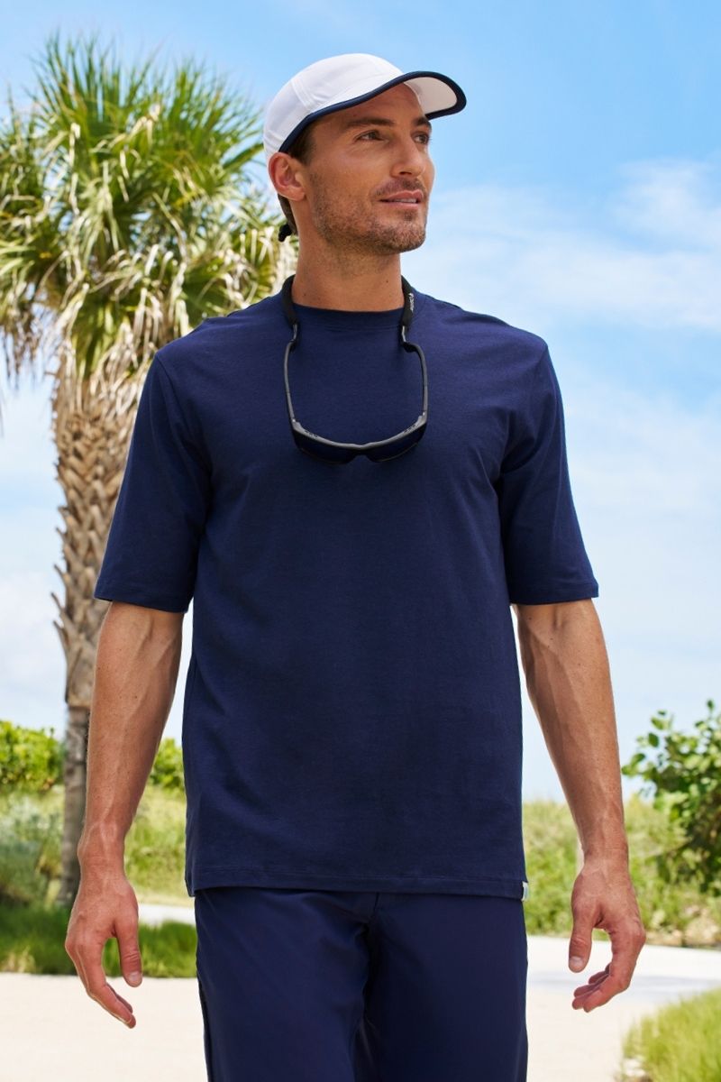 Men's Short Sleeve T-Shirt | Navy UPF 50+
