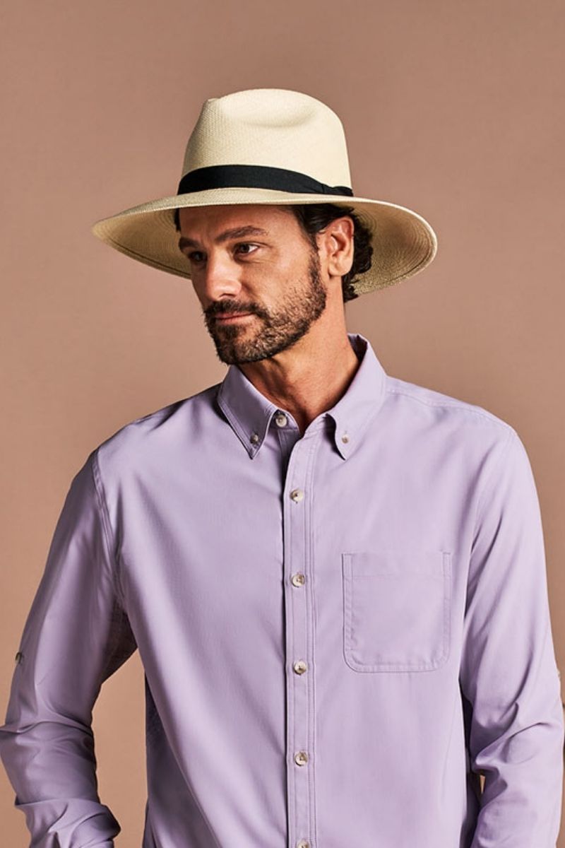 Cuenca Wide Brim Panama Hat | Natural UPF 50+