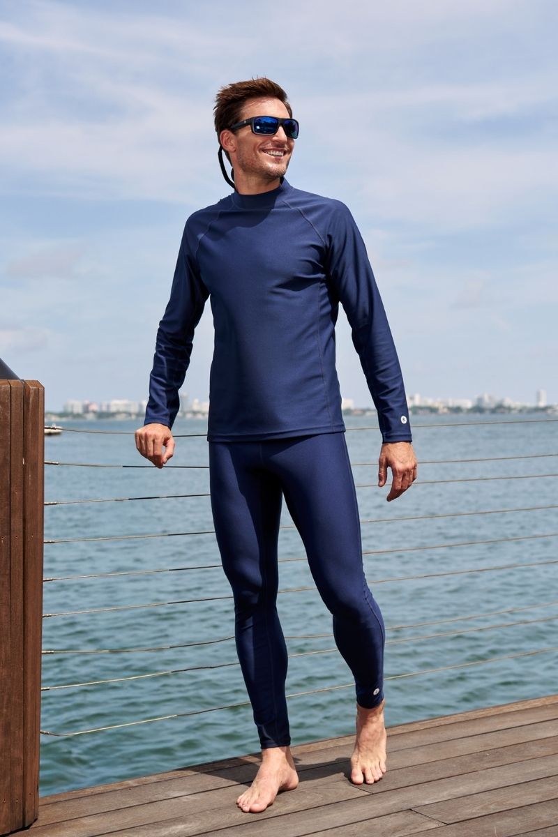 Men's Swim Tights | Navy UPF 50+