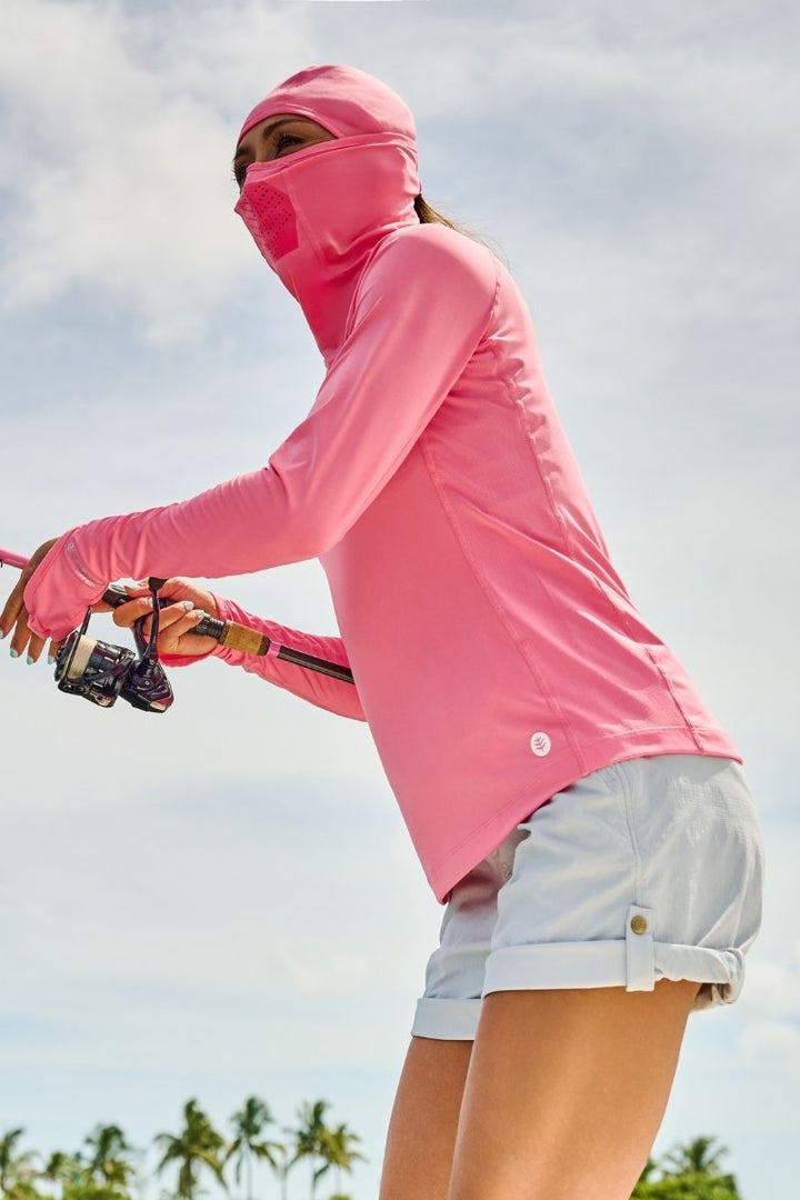 Women's Vented Sun Hoodie | Flamingo Pink
