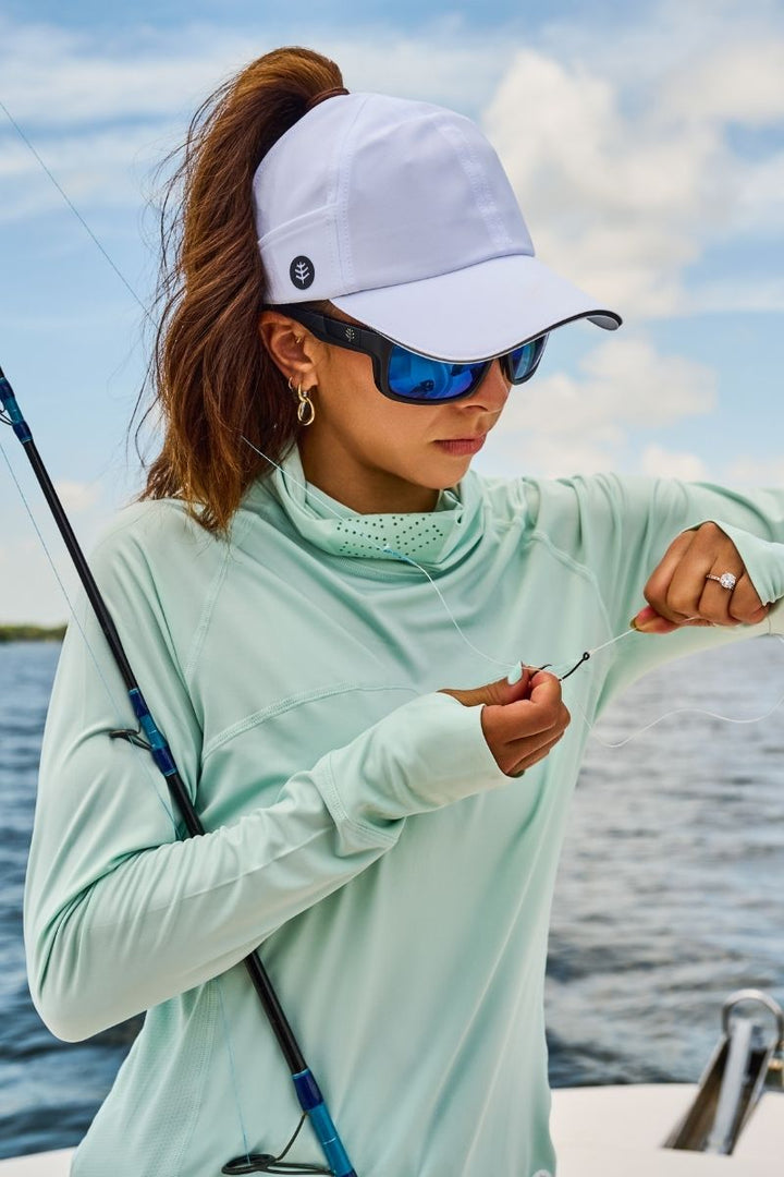 Women's Vented Fishing T-Shirt | Misty Aqua