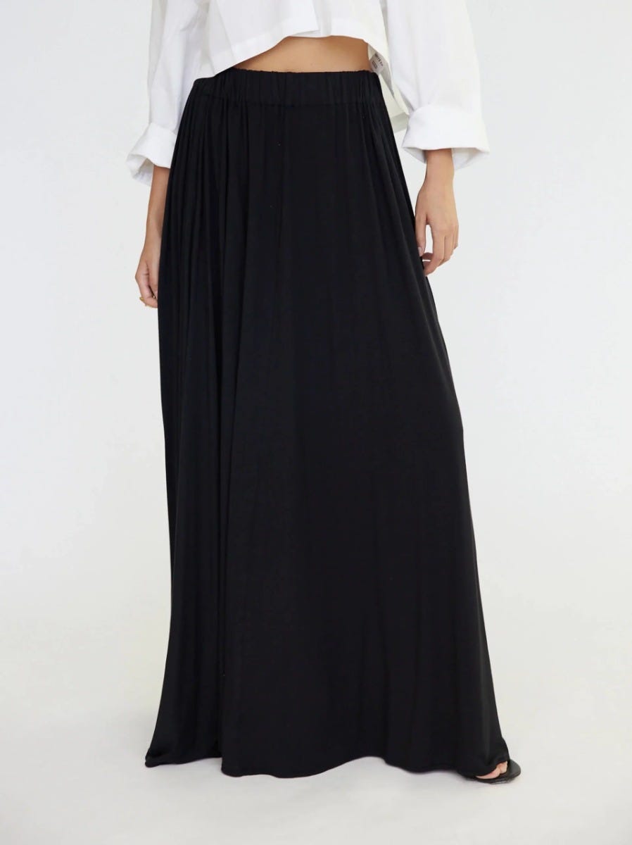 Gustavia Maxi Skirt Black UPF 50