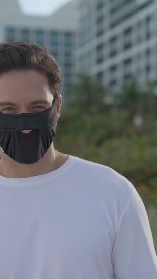Unisex Zenith Face Mask with Adjustable Features | Charcoal