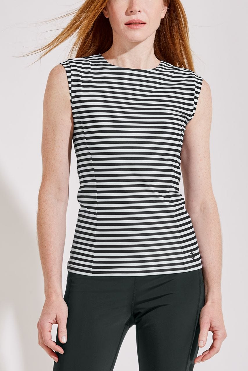 YOURS Curve Plus Size White & Black Stripe Print Boyfriend Shirt